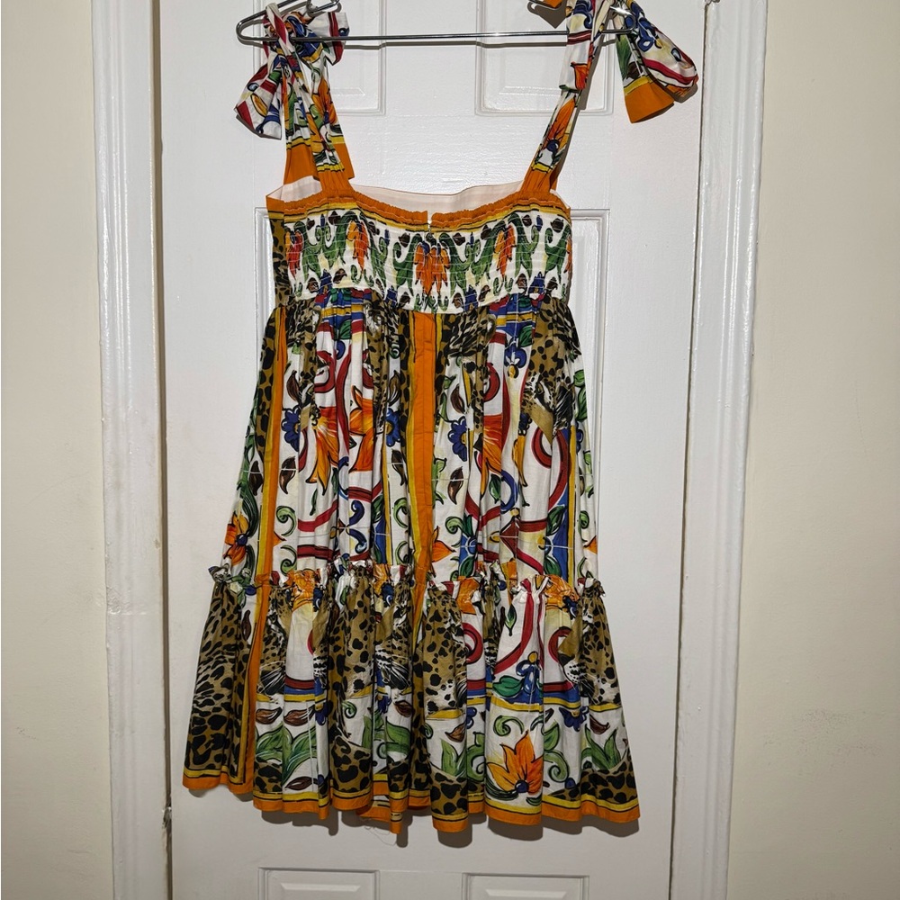 Dolce & Gabbana Multicolor Animal Print Dress